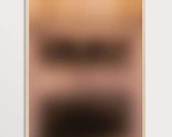 Warm Gradient Abstract Print, Minimalist Wall Art Poster