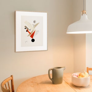 Bauhaus Print by El Lissitzky, Mid Century Art, Russian Abstract Wall Art image 5