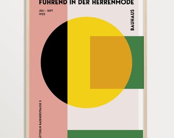 Abstract Bauhaus Wall Art | Modernism Art Print, Bauhaus Exhibition