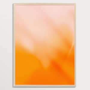 Oranger Farbverlaufs Print No. 09 | Aura Energy Poster, trendige Wandkunst, abstrakte Wandkunst