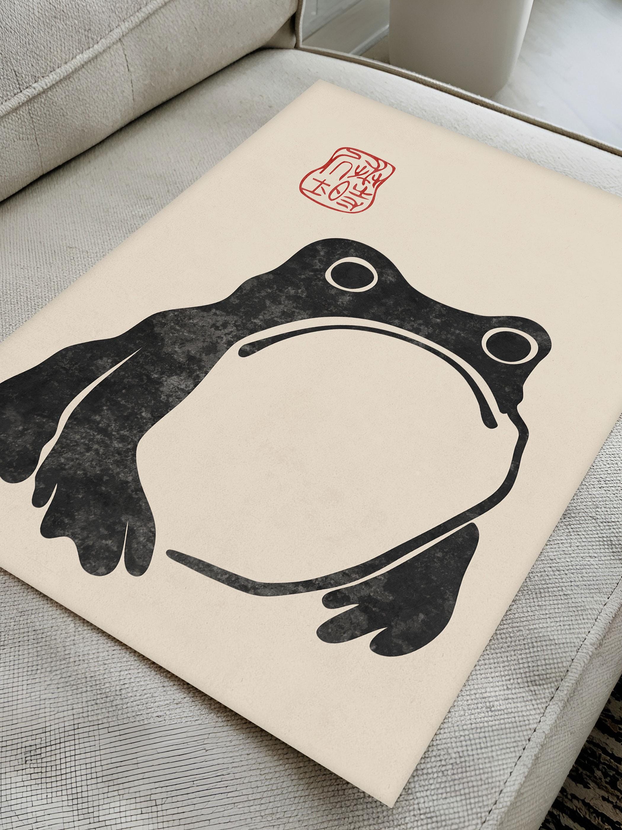 Matsumoto Hoji Unimpressed Frog Print, Japanese Woodblock Print