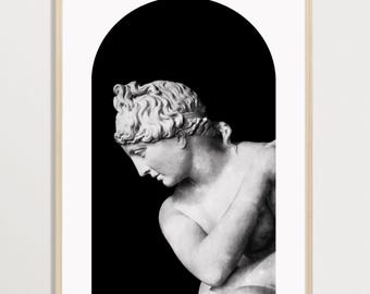 古代ギリシャの彫像ポスター – アフロディーテ | ギリシャ神話プリント、彫刻ウォールアート、ヴィーナスプリント