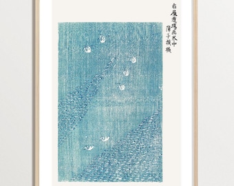 Japanese Woodblock print by Taguchi Tomoki, Japanese Wall Art, Minimalist Poster