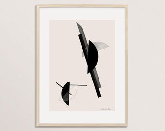 Bauhaus Poster by László Moholy-Nagy | Abstract Art Print, Vintage Poster, Bauhaus Print