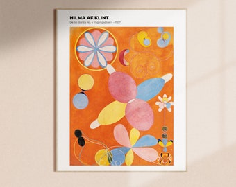 Hilma af Klint Print The Ten Largest No. 4 | Modern Museum Poster, Abstract Wall Art, Art Exhibition Print