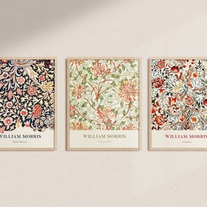 William Morris Print, Gallery Wall Set, Morris Print Set of 3