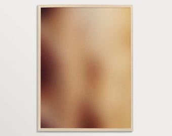 Warme Farben Farbverlaufsdruck, minimalistische Wandkunst, abstrakte Wandkunst