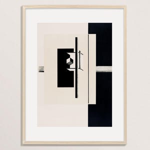 Impression d&#39;art avant-gardiste El Lissitzky, affiche Bauhaus, impression suprématisme