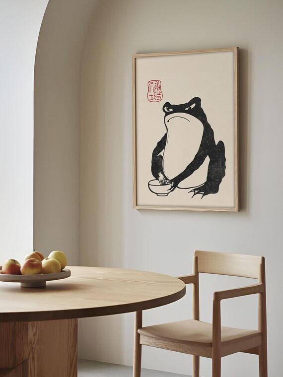 Matsumoto Hoji Frog Wall Art – Japanese Woodblock Print
