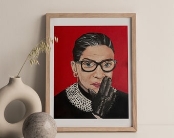 Ruth Bader Ginsburg Notorious RBG Downloadable Digital Art Print Home Décor Feminist Wall Art
