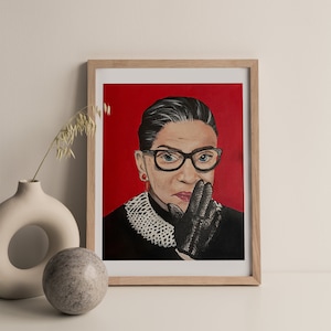 Ruth Bader Ginsburg Notorious RBG Downloadable Digital Art Print Home Décor Feminist Wall Art