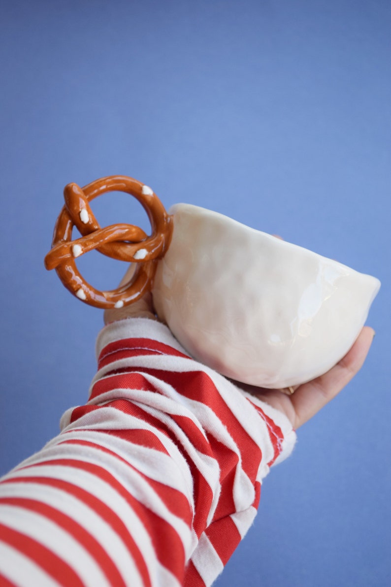 Pretzel coffee mug