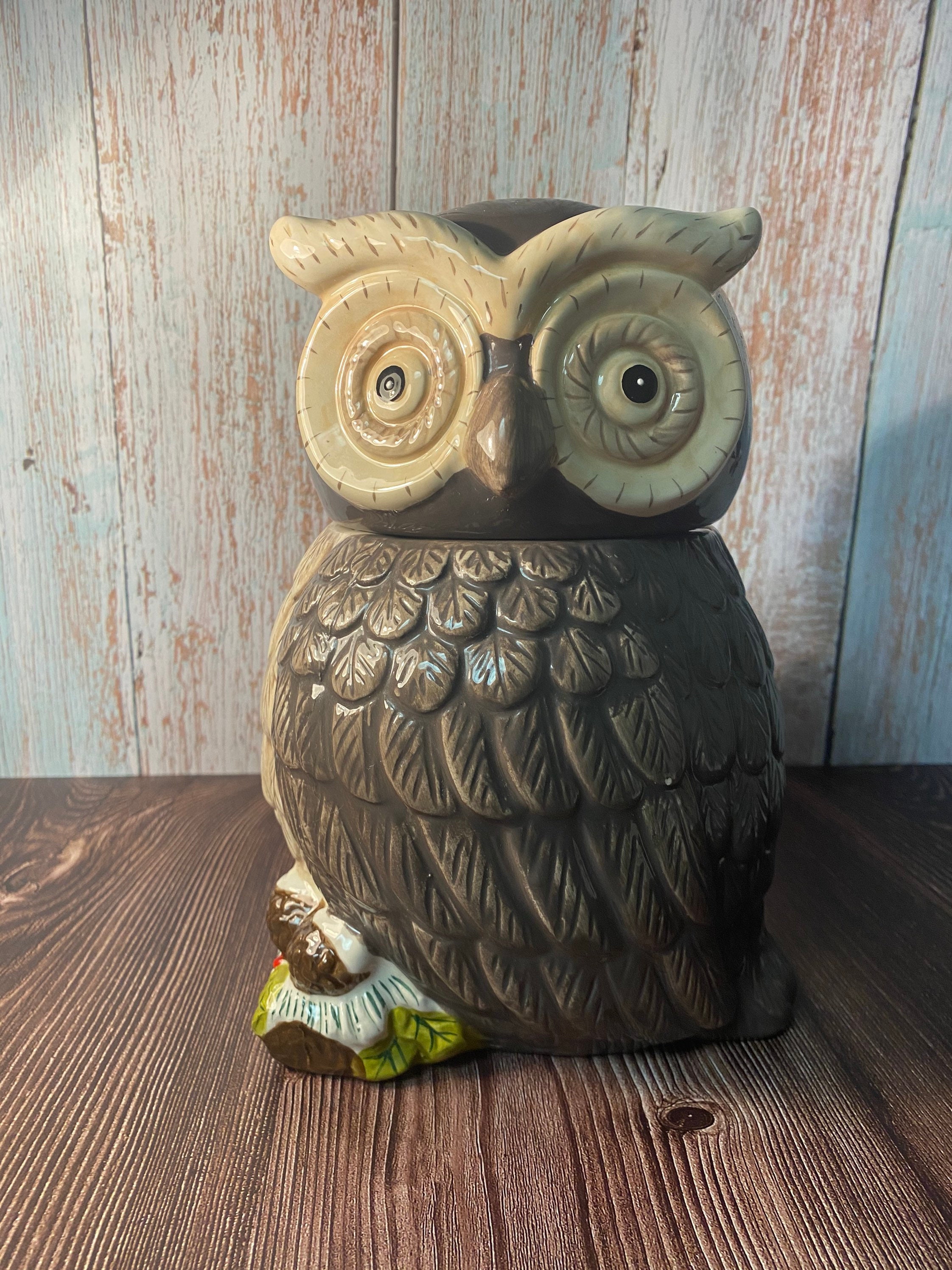 Cracker Barrel Owl Cookie Jar Etsy