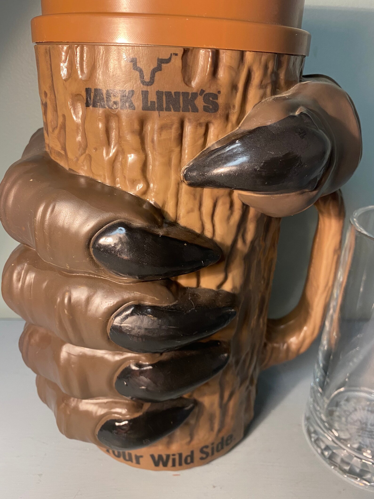 Jack Links Beef Jerky Memorabilia Sasquatch Hand Beer Mug Etsy