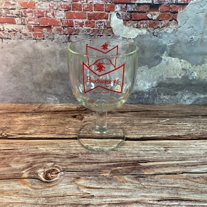 Vintage Thumbprint Budweiser King of Beer Goblet