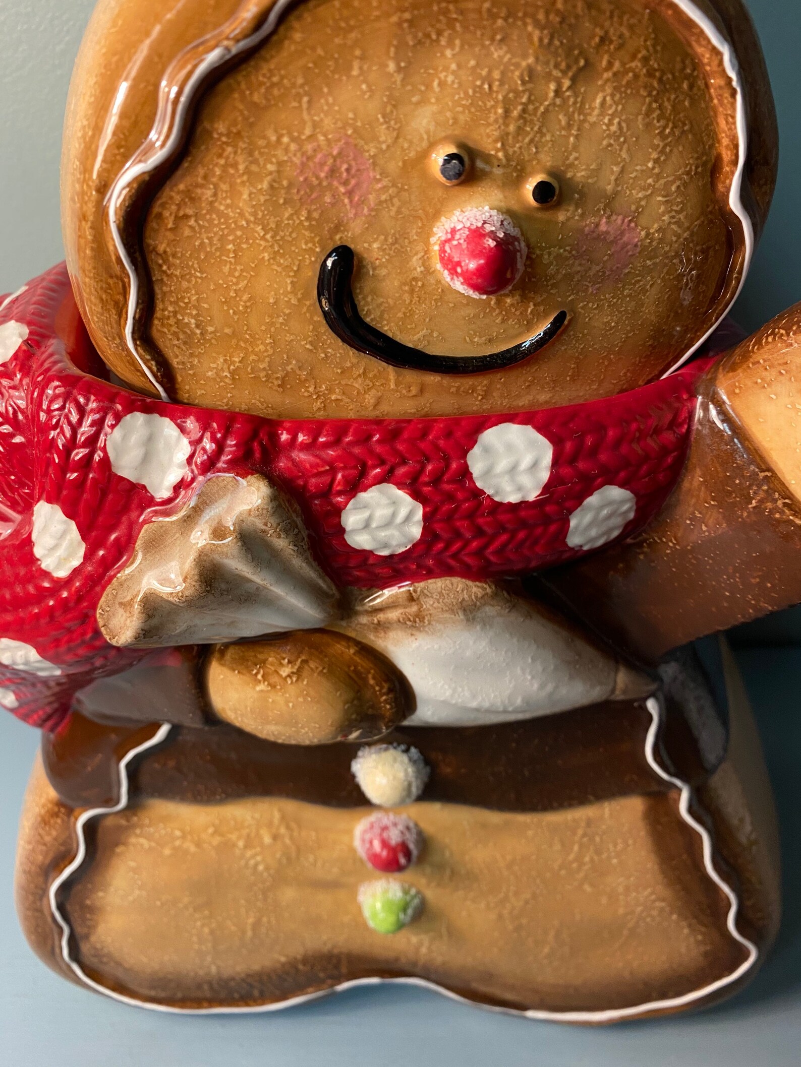 Cracker Barrel Gingerbread Man Cookie Jar Etsy