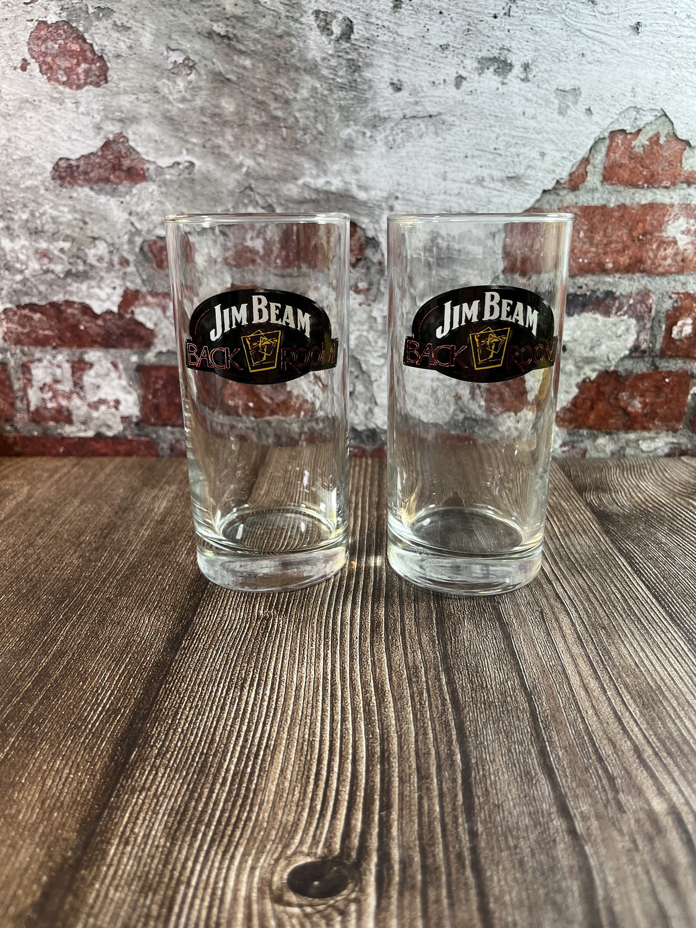 Lot Jim Beam Bourbon Whiskey Rocks Glasses & Plastic Travel Coffee Mug Bar  Glass