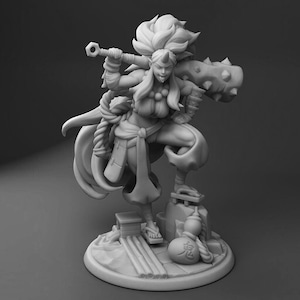 Kijo, the Oni Barbarian | 32mm Fantasy Miniature | DnD Miniature | RPG | Twin Goddess