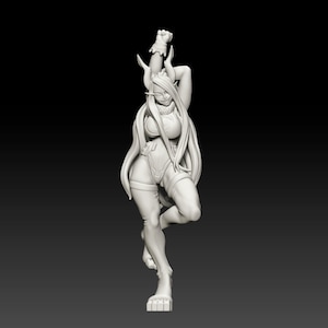 Bunny Hero - 32mm or 75mm Pinup | Fantasy Miniature | DnD Miniature | Dungeons and Dragons | Tabletop | Pathfinder | Role Playing