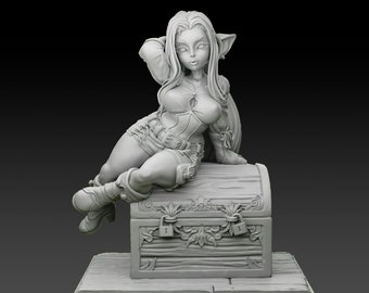 Figura de duende enojado / Figura de 32 mm, 54 mm, 75 mm / Miniatura de fantasía / Miniatura de DnD / Dungeons and Dragons / Juego de mesa / Pathfinder