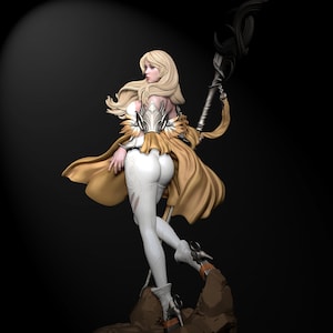 Moonwizard | 75mm Pinup | Fantasy Miniature | DnD Miniature | Dungeons and Dragons | Tabletop | Pathfinder