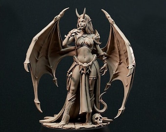 Succubus | 32mm Fantasy Miniature | DnD Miniature | Dungeons and Dragons | Tabletop | Pathfinder | Role Playing