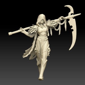 Female Reaper | 32mm or 75mm  Fantasy Resin Miniature | DnD Miniature | RPG