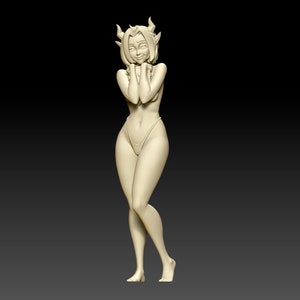Bookworm Succubus Pinup | 32mm, 54mm, 75mm Fantasy Resin Miniature | DnD Miniature | Dungeons and Dragons | Tabletop | Pathfinder