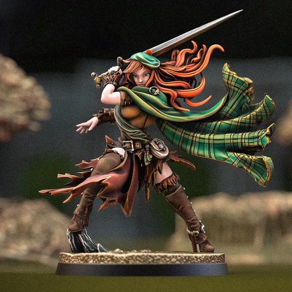 Highlander | Fantasy Miniature | DnD Miniature | Dungeons and Dragons | Tabletop | Pathfinder | Role Playing