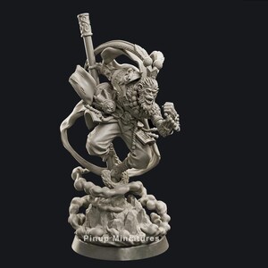Wukong | 32mm, 54mm, 75mm Pinup | Fantasy Miniature | DnD Miniature | Dungeons and Dragons | Tabletop | Pathfinder