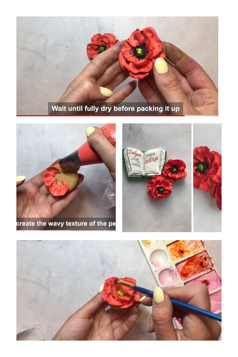 Memorail Day Cookie Decorating Tutorial Royal Icing POPPY Etsy