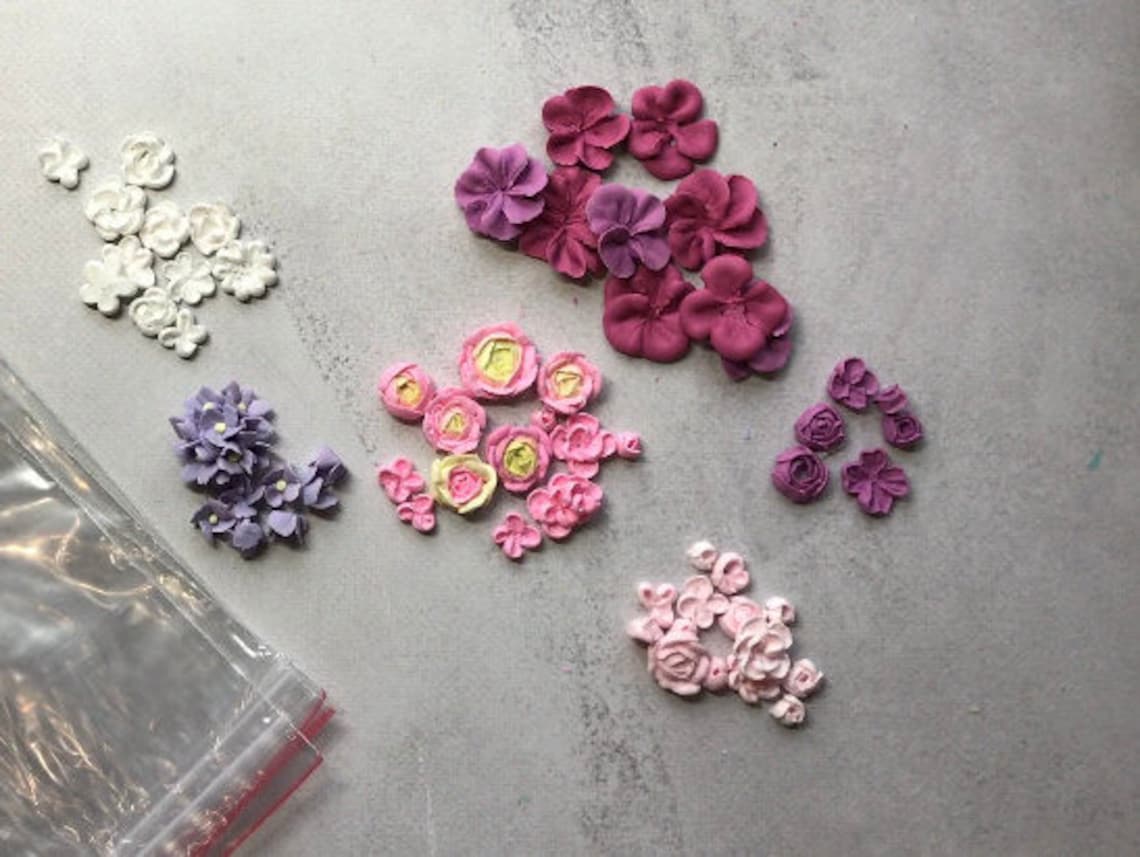 Royal Icing tutorial flowers for beginner Step by step video | Etsy