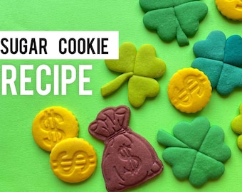 Sugar cookies RECIPE,  Spring Eastre Mother day cookies  DIY gifts, digital download ebook, Baking class for beginners