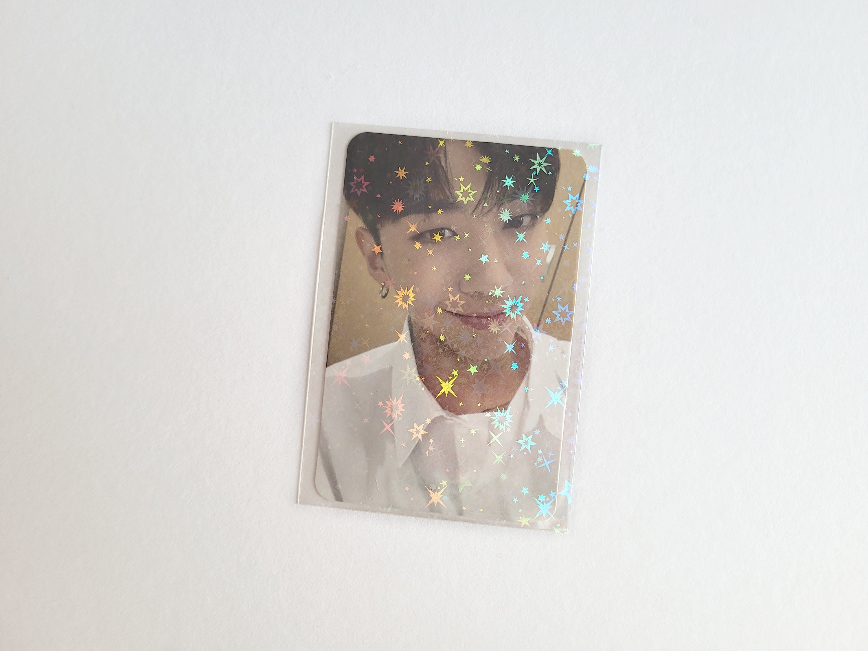 30 Holographic Photocard Sleeves Card Protector Perfect for Etsy Canada