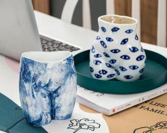 Ceramic Woman Body Cups
