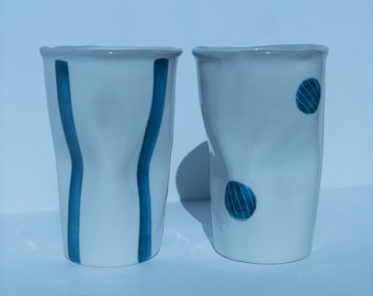 Blue and White Cup