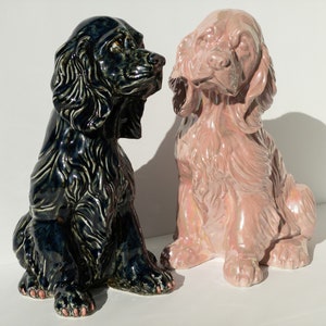 Dog Figurine, Cocker Spaniel Figurine Statue, Ceramic Handmade, Beautiful Dog Statue, Perfect Decoration, Perfect Gift