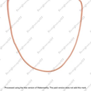 Copper Flat Snake Chain Necklace | Sleek Handmade Copper Chain for Men & Women | Minimalist Jewelry Gift | Unisex Copper Necklace