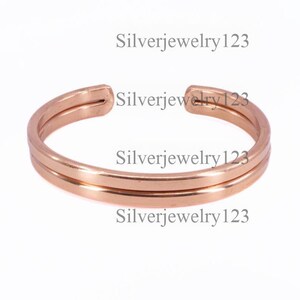 Solid Copper Cuff Bangle: Handmade Arthritis Pain Relief Bracelet