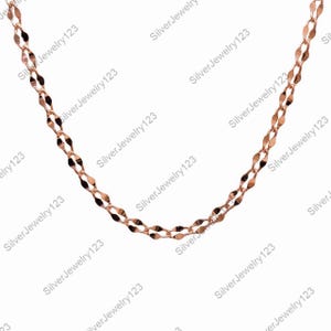 Copper Minimalist Chain Necklace | Copper Chain, Elegant Solid Copper Jewelry Necklace Smooth Chain Look, Aniversary Gift, Gift For Her