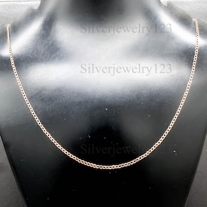 Copper Curb Chain Necklace | 16&quot;–30&quot; Adjustable Length | Handmade Unisex Chain | Classic Copper Jewelry for Men & Women