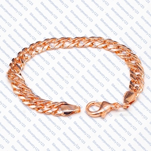 Pure Copper Rolo Chain Bracelet: Unisex Eco-Friendly Jewelry