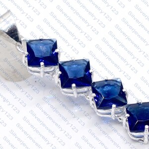 Blue Tanzanite Pendant: Handmade 925 Sterling Silver Gemstone