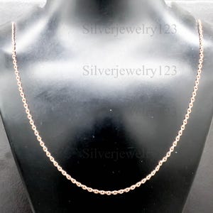 Copper Rope Chain Necklace – 16&quot; to 30&quot; Unisex Chain, Twisted Link Design, Dainty Copper Jewelry, Layering Chain, Gift for Him or Her
