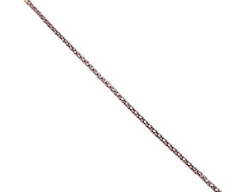 Handgemachtes Kupfer Box Kettenarmband: Oxidierter Unisex Schmuck