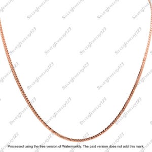 Flat Copper Chain Necklace | Sleek Solid Copper Necklace for Men & Women | Unisex Polished Chain | Minimalist Handmade Jewelry Gift