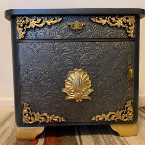 Designer chest of drawers made of solid wood, unique, handmade, 53x49x37 cm