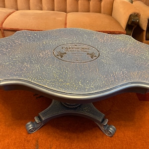 Vintage designer coffee table made of solid oak