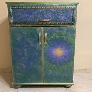53 A unique pearl luxury chest of drawers made of natural wood, completely handmade