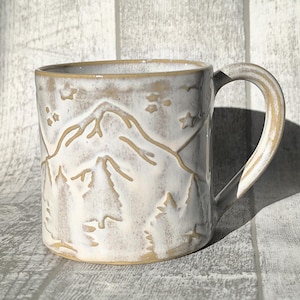 Handgemaakte Snowy Winter Wonderland-mok, 350 ml (11,5 oz), handgemaakte kerstcadeaus, bestseller van vorig jaar